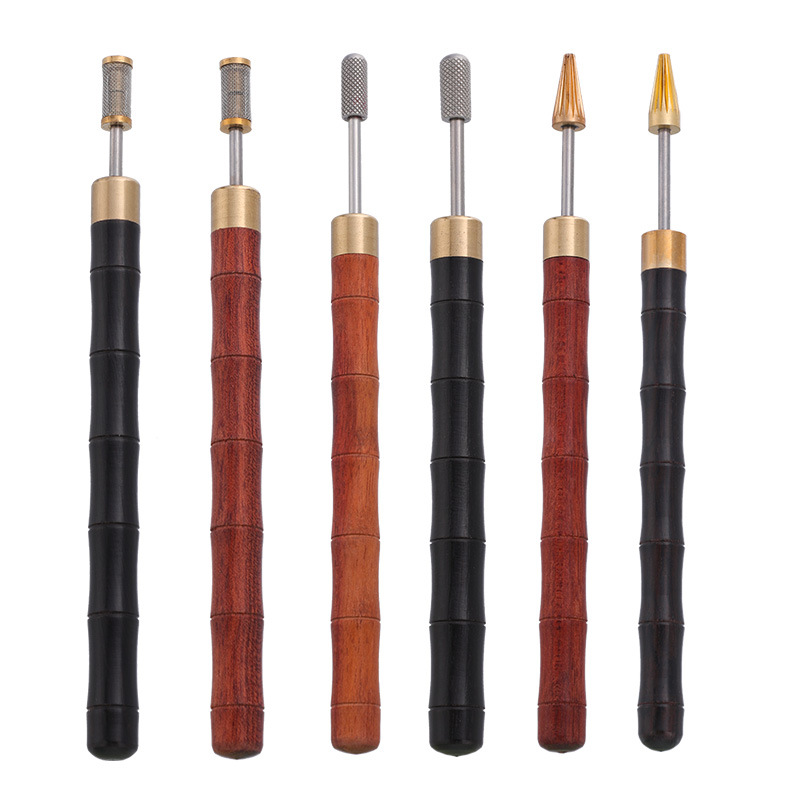 Ebony Wood Edge Painting Pen w - Leather Dye Finish ulasan dan harga