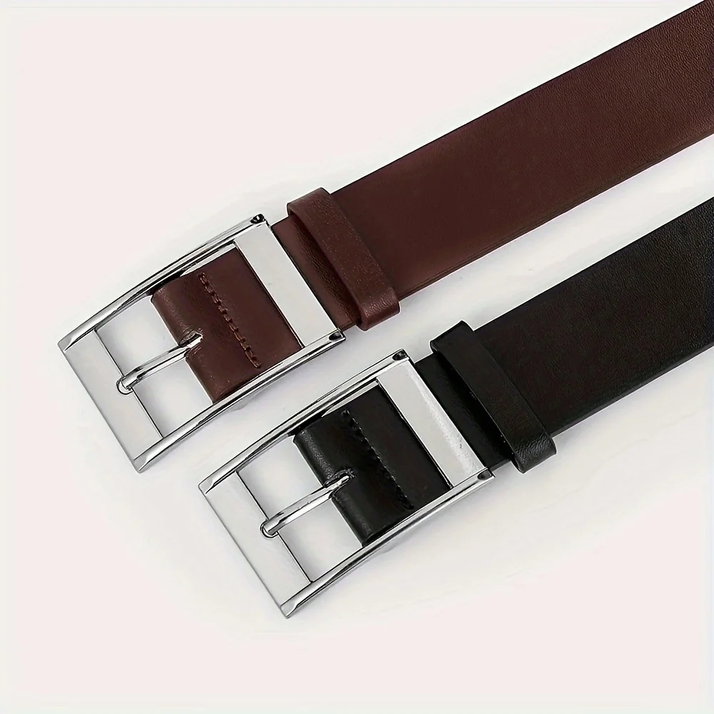 New Luxury Belt for Men PU Lea - Leather Work Jeans ulasan dan harga