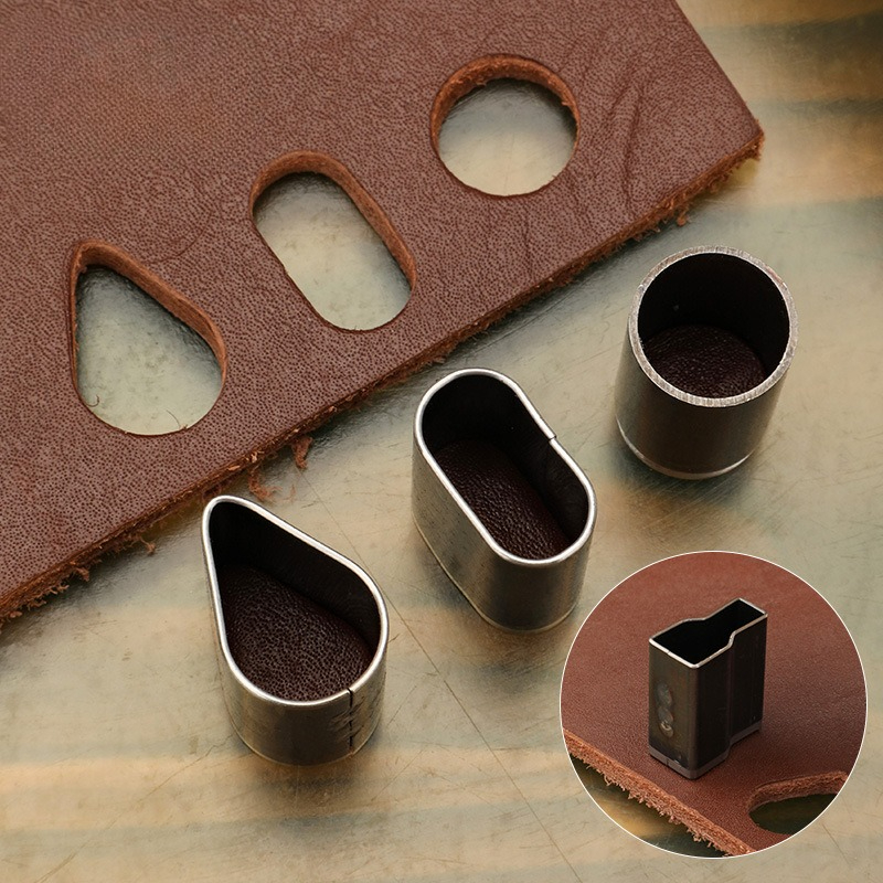5pcs/6Pcs Short Head Hollow Pu - Leatherwork Punch ulasan dan harga