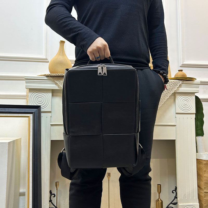 Fashionable Large Capacity Lea - Leather Work Backpack ulasan dan harga