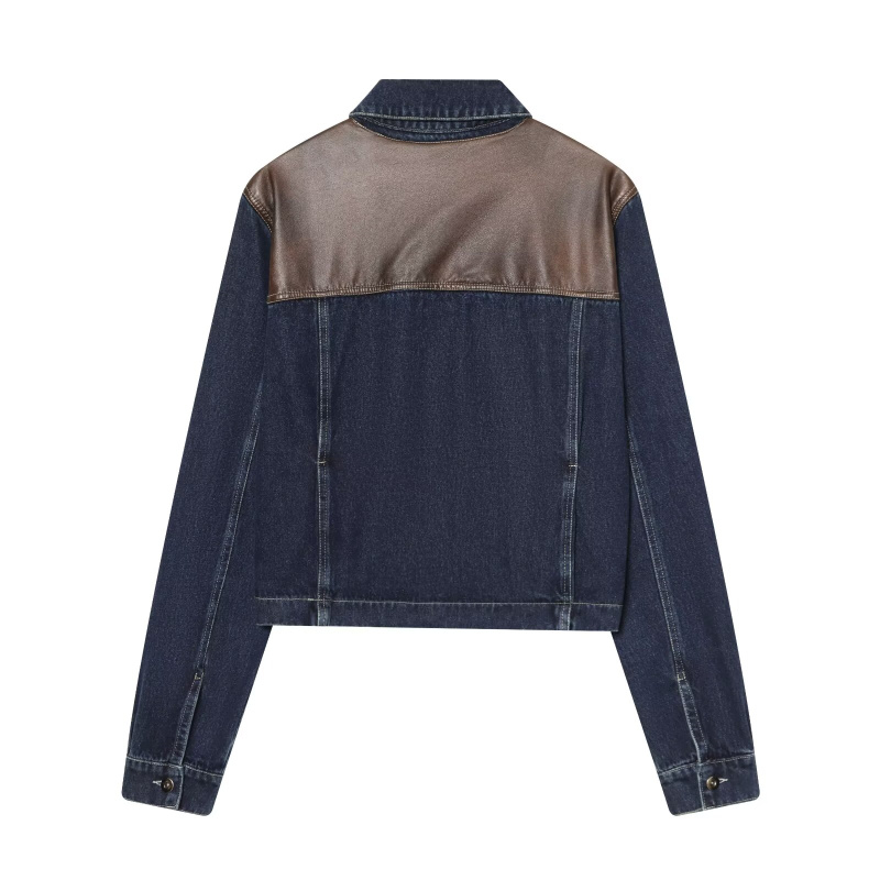 ETJ Women's Denim Jacket & Jea - Leather Work Jacket ulasan dan harga