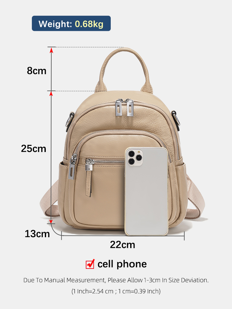 Zency Genuine Leather Small Ba - Leather Work Bag ulasan dan harga