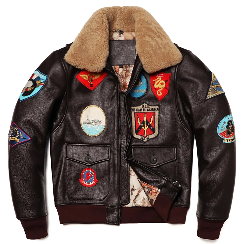 Military Clothing G1 Flight Ja - Leather Work Jacket ulasan dan harga