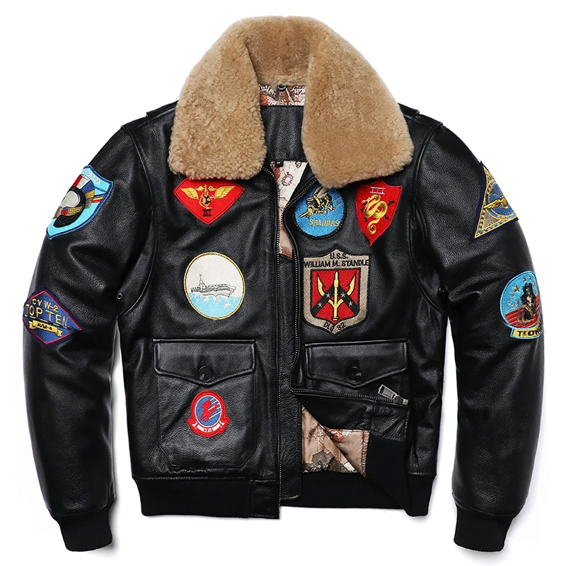 Military Clothing G1 Flight Ja - Leather Work Jacket ulasan dan harga