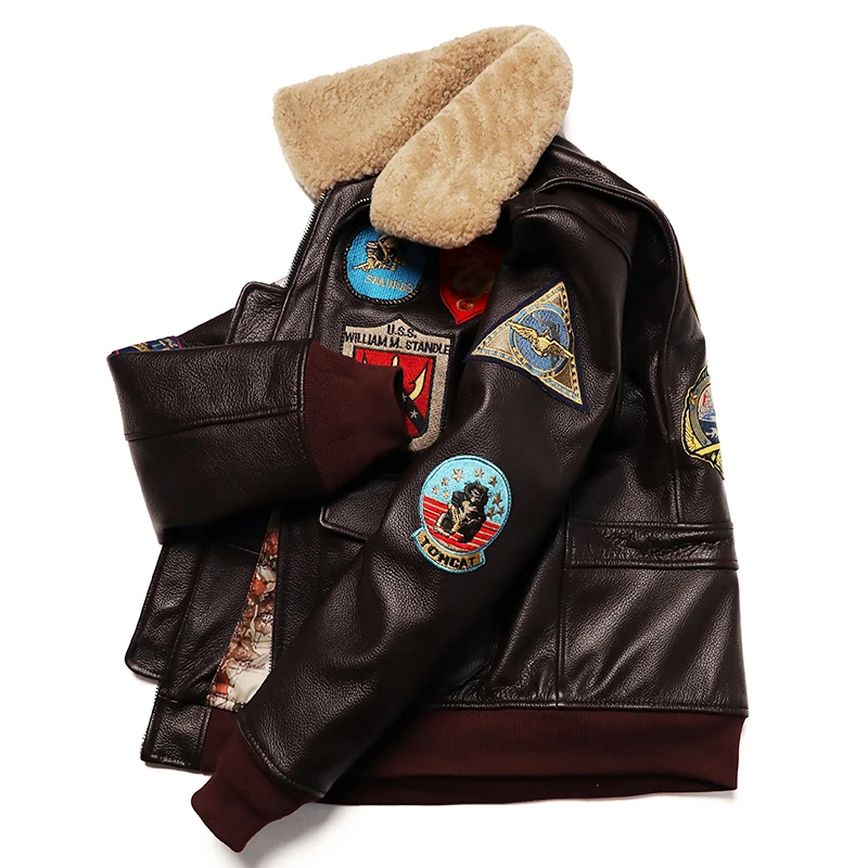 Military Clothing G1 Flight Ja - Leather Work Jacket ulasan dan harga