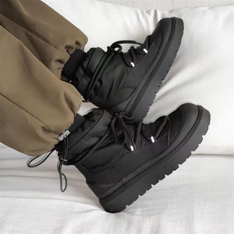 Designer New Men's Snow Boots  - Leather Work Flats ulasan dan harga