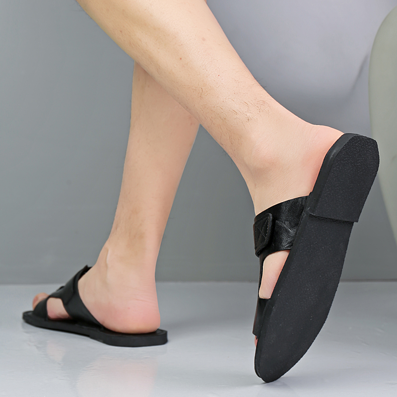 Large Size Premium Leather San - Leather Work Flats ulasan dan harga