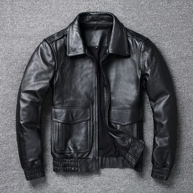 2024 New Plus Size 8XL Men's w - Leather Work Jacket ulasan dan harga