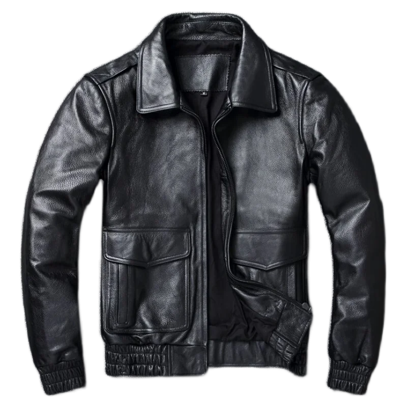 2024 New Plus Size 8XL Men's w - Leather Work Jacket ulasan dan harga