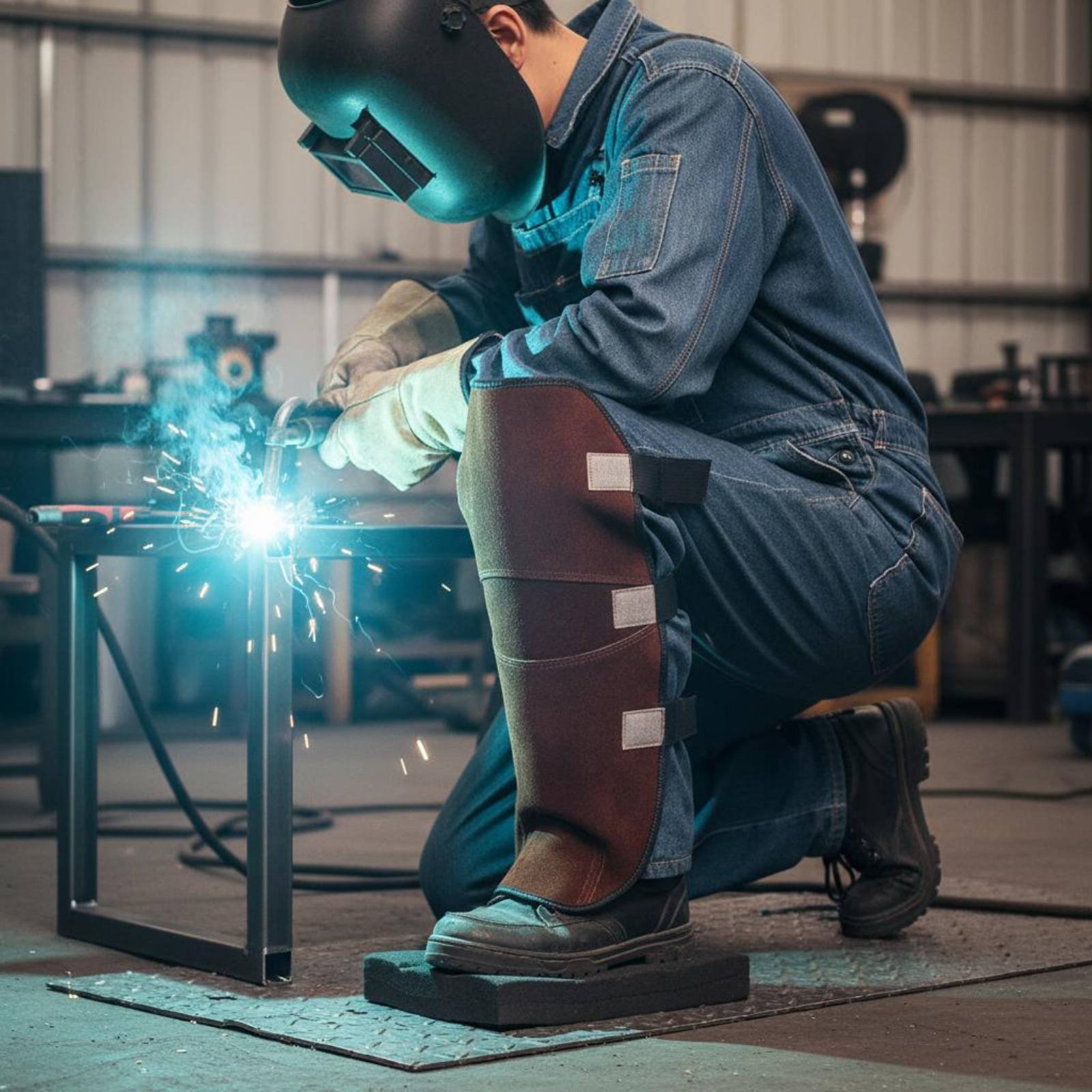 Welder Gaiters  Knee Pads Bovi - Leather Work Knee Pads ulasan dan harga