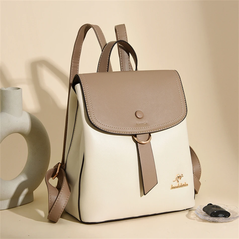 2024 High Quality Fashion Prin - Leather Work Backpack ulasan dan harga