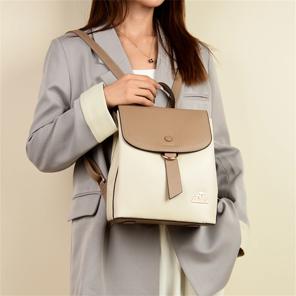 2024 High Quality Fashion Prin - Leather Work Backpack ulasan dan harga