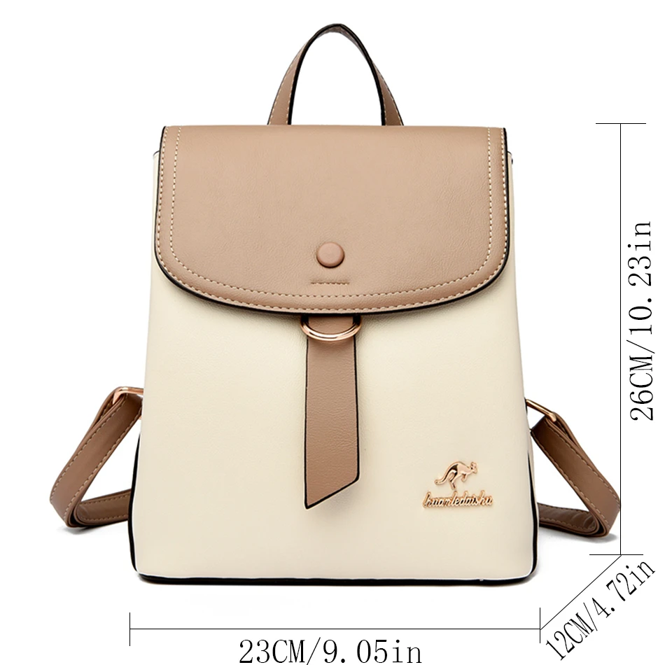 2024 High Quality Fashion Prin - Leather Work Backpack ulasan dan harga
