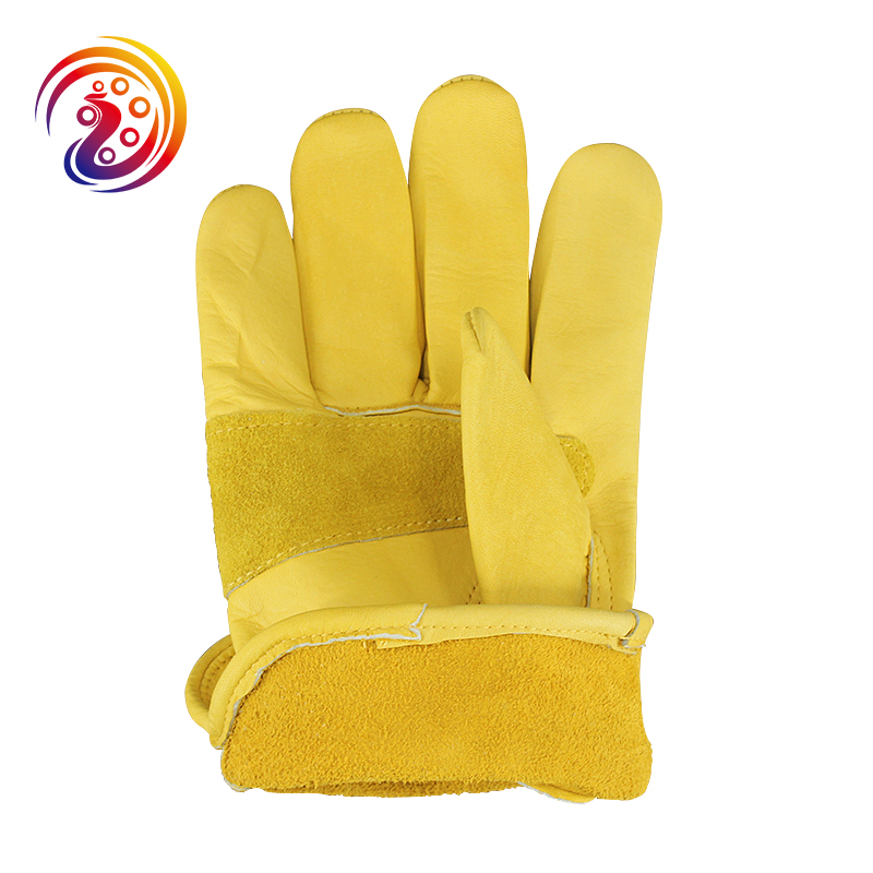 Work Gloves Cowhide Leather Fa - Leather Work Factory ulasan dan harga