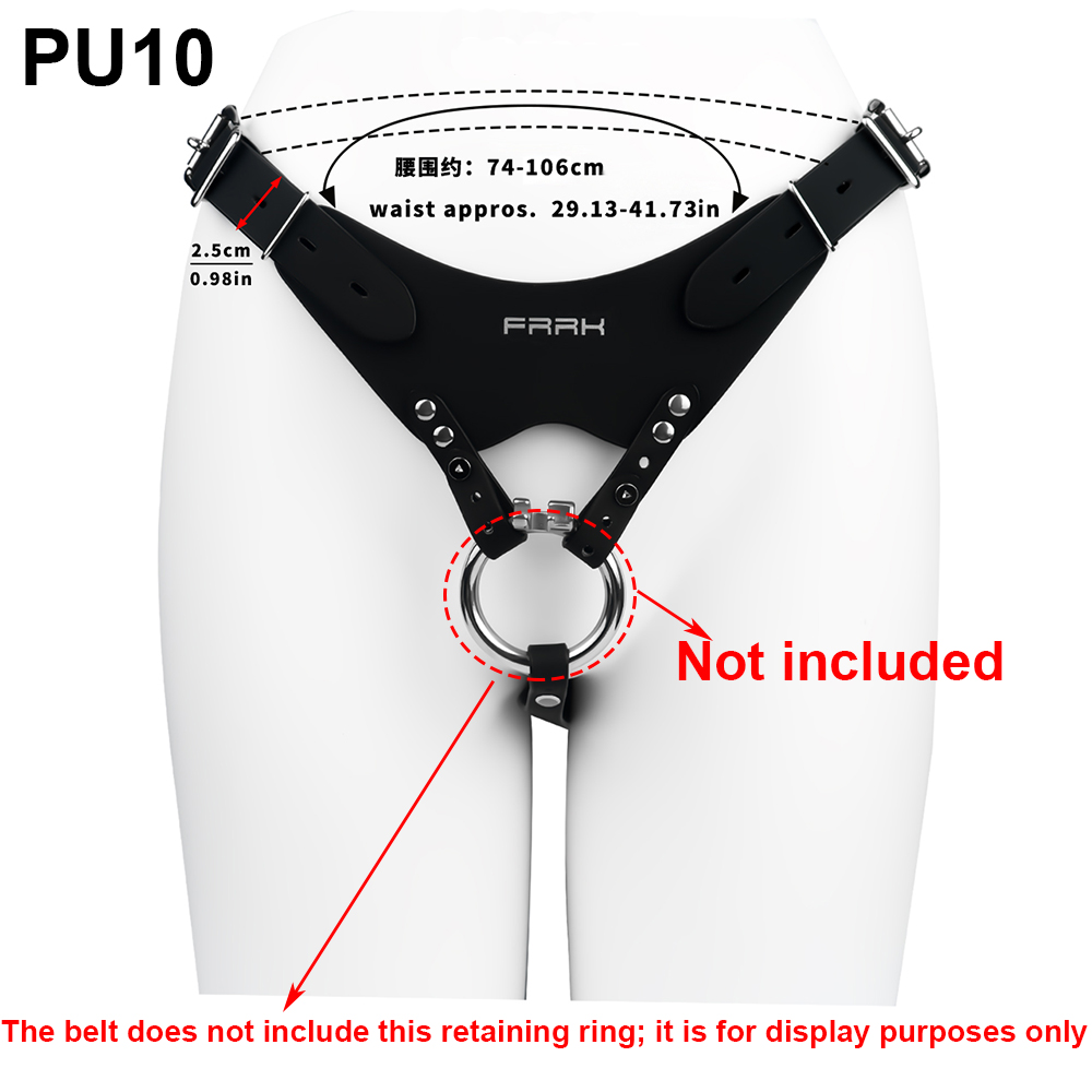 NSFU Black/Red Male Chastity B - Leatherwork Fasteners ulasan dan harga