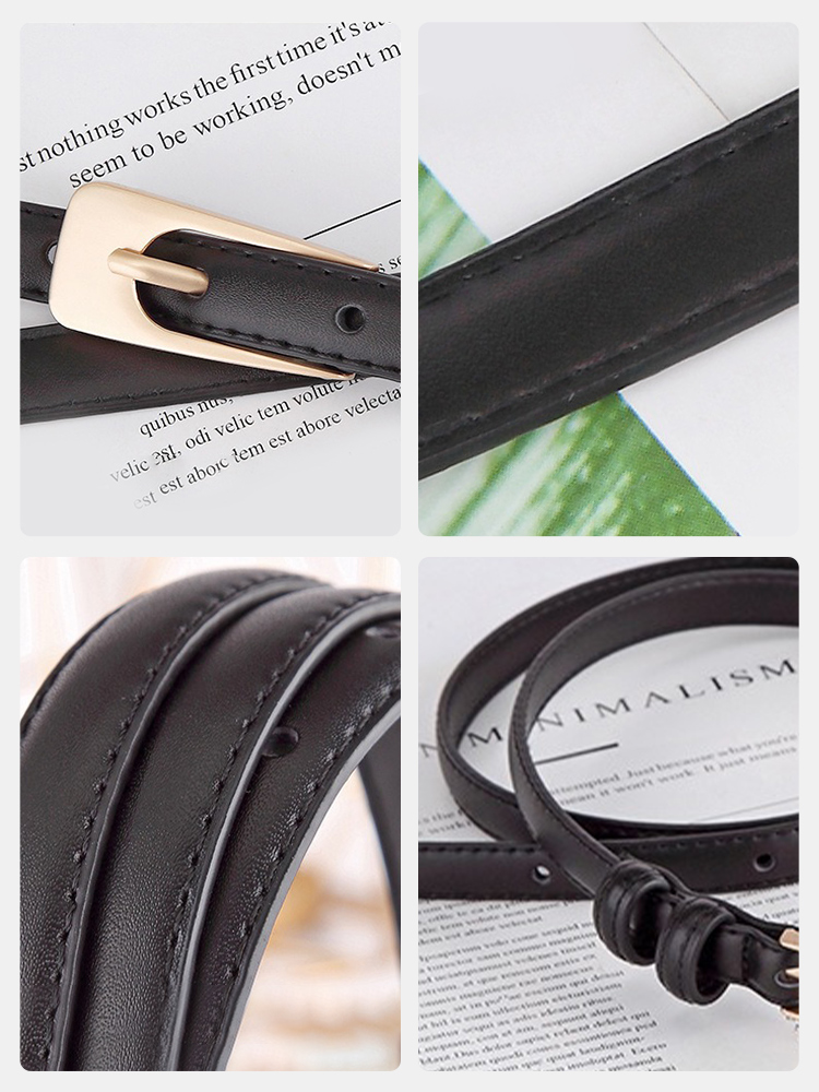 Women's Two Layer Leather Belt - Leather Work Jeans ulasan dan harga