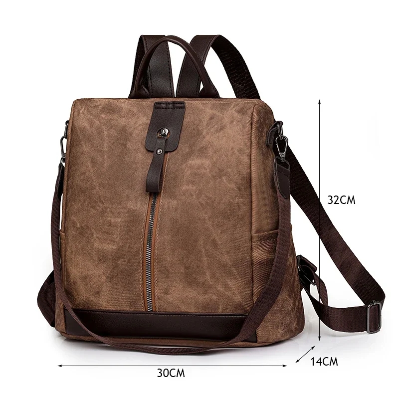 Fashion Anti-theft Backpack Fe - Leather Work Backpack ulasan dan harga