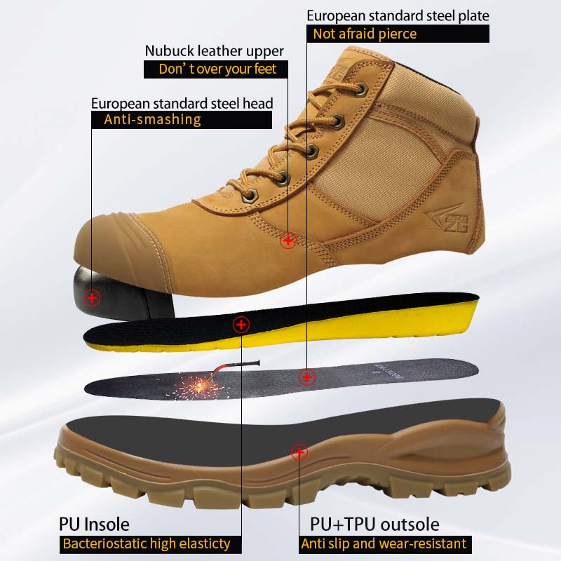 Genuine Leather Men's Boots Sa - Leather Work Flats ulasan dan harga