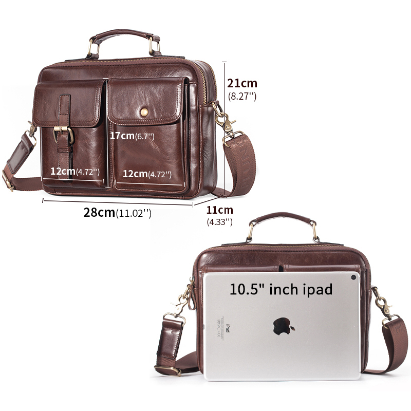 Brand New Cowhide Leather Mess - Leather Work Bag ulasan dan harga