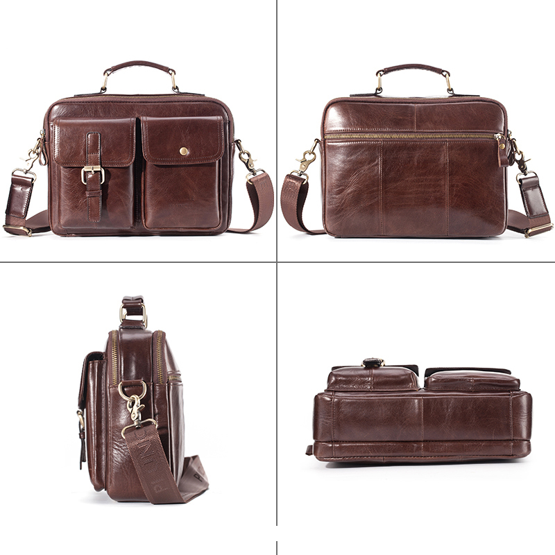 Brand New Cowhide Leather Mess - Leather Work Bag ulasan dan harga