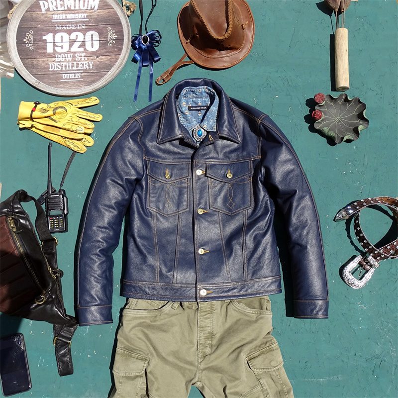  Knight Genuine Leather Jacket - Leather Work Jeans ulasan dan harga