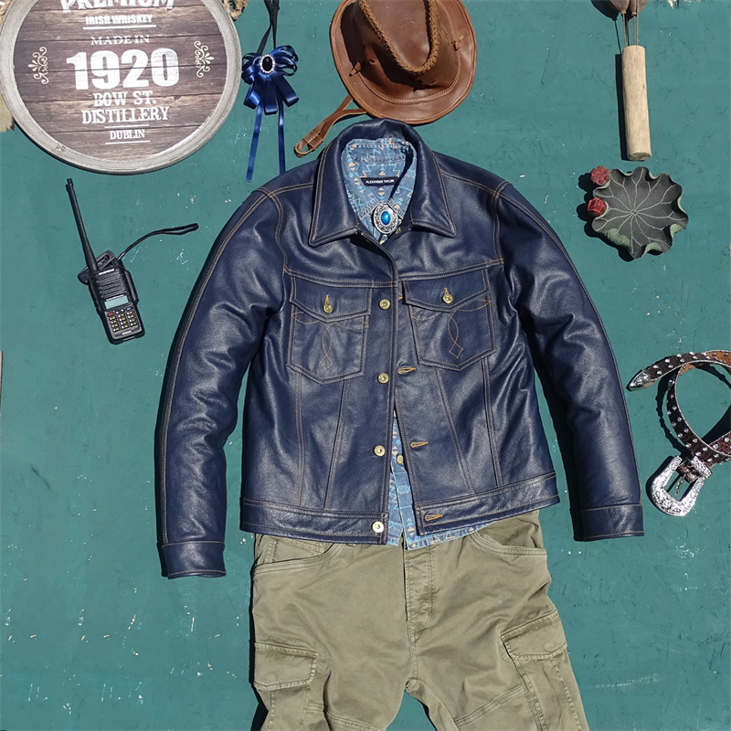  Knight Genuine Leather Jacket - Leather Work Jeans ulasan dan harga