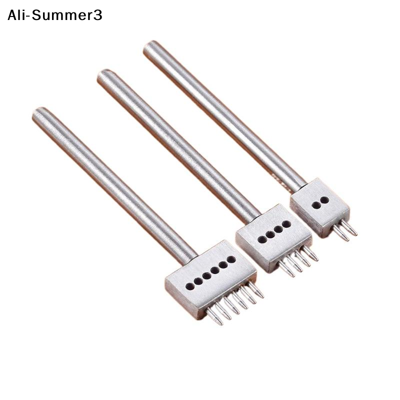 【J3a】3Pcs Manual Leather Hole  - Leatherwork Punch ulasan dan harga