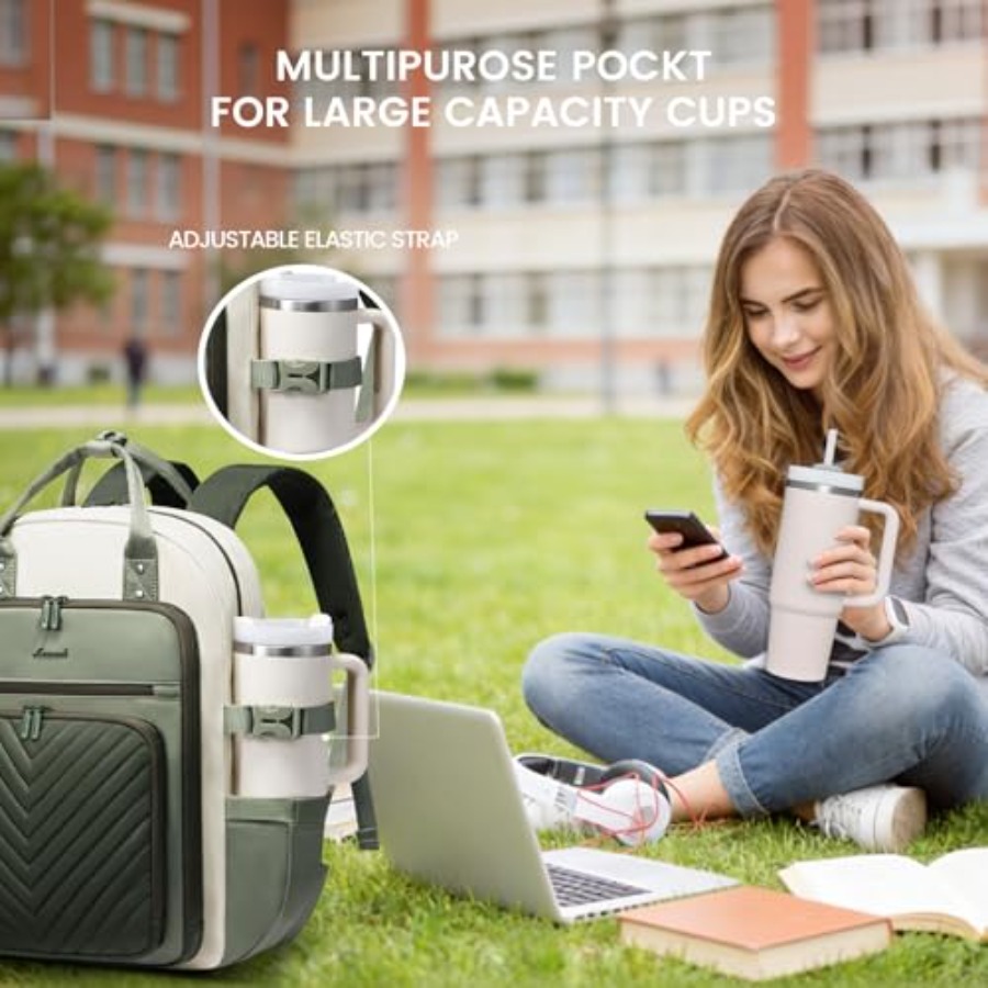 Laptop Backpack for Women, Wat - Leather Work Backpack ulasan dan harga