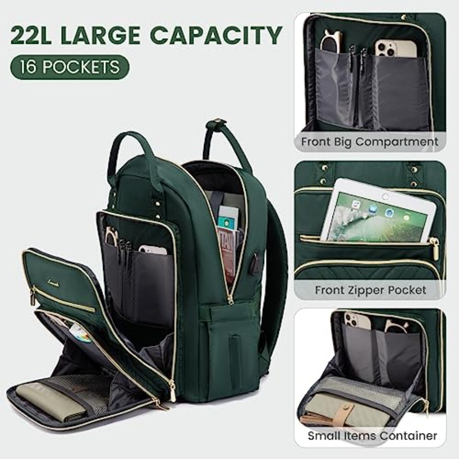 Laptop Backpack for Women, Wat - Leather Work Backpack ulasan dan harga