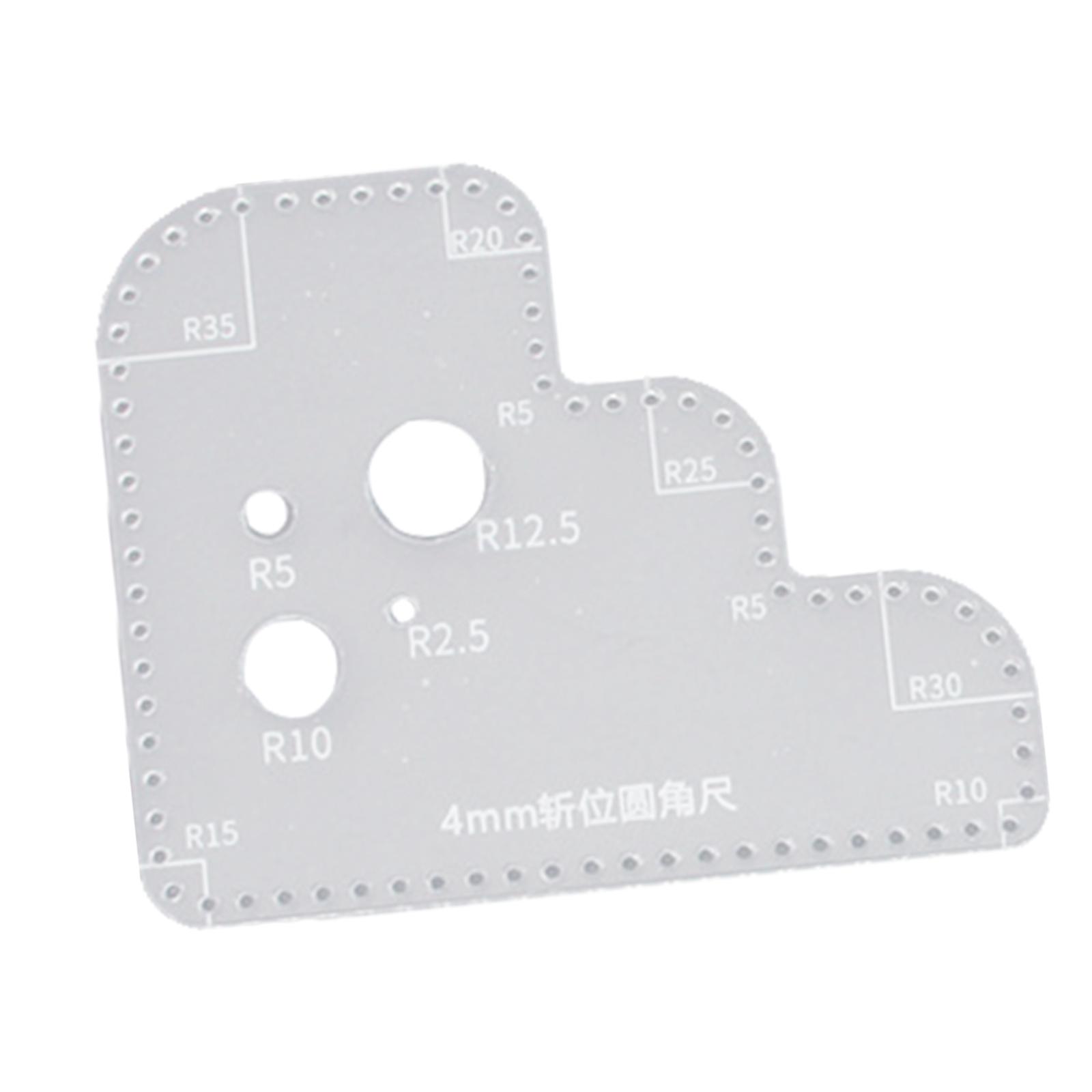 Acrylic Template for Leather C - Leatherwork Ruler ulasan dan harga