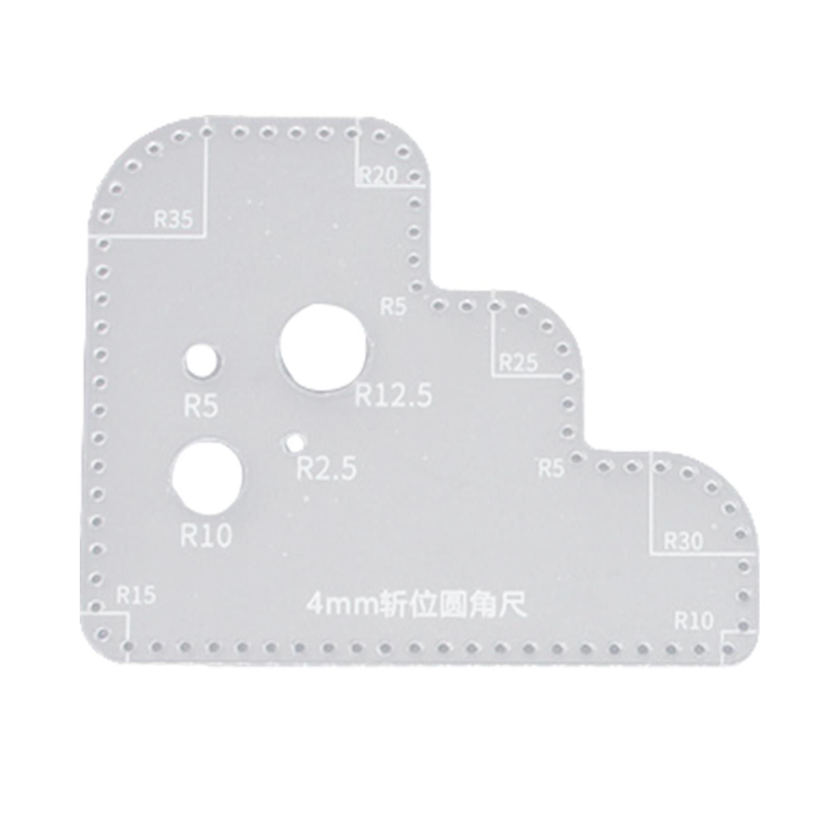 Acrylic Template for Leather C - Leatherwork Ruler ulasan dan harga