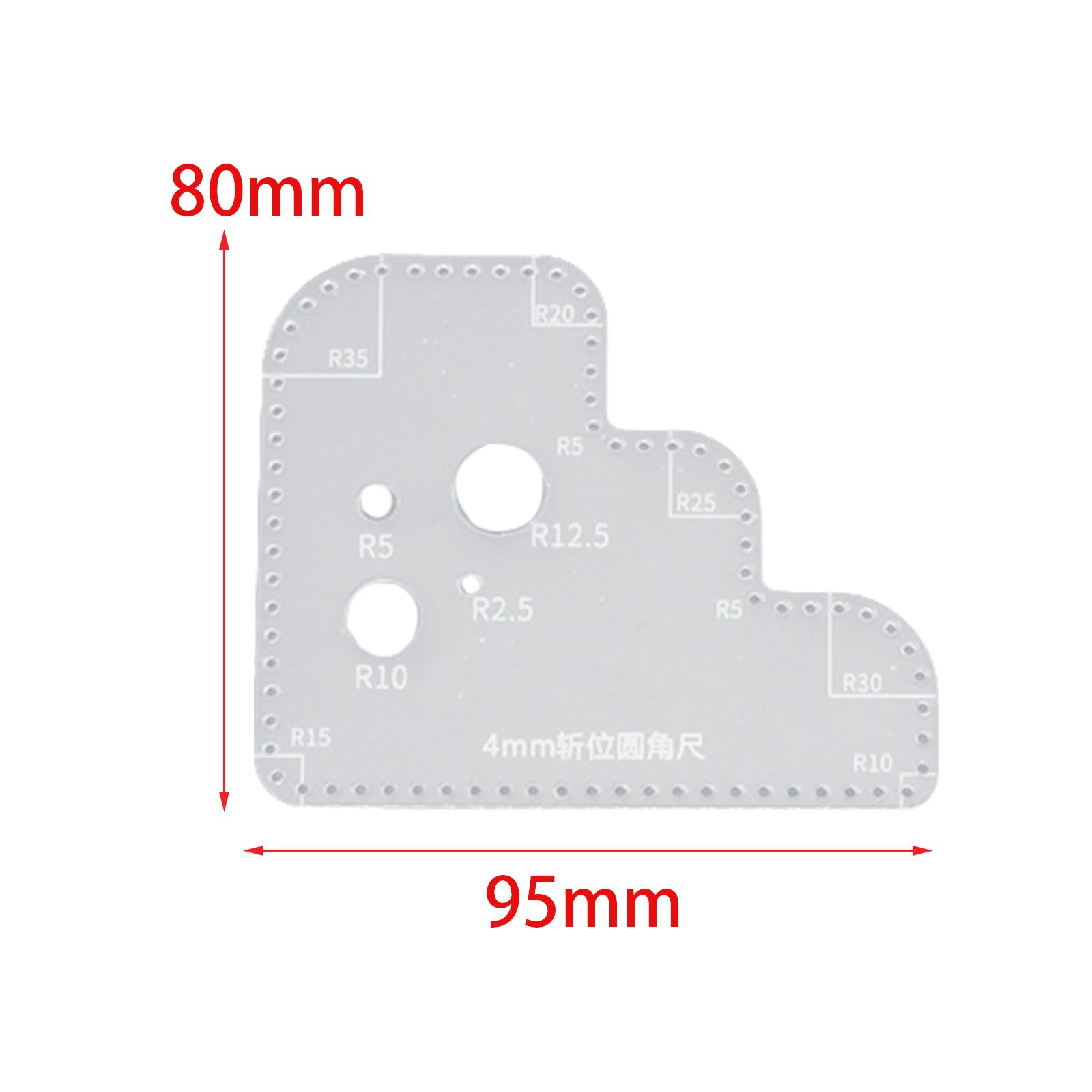 Circle Template Clear Acrylic  - Leatherwork Ruler ulasan dan harga