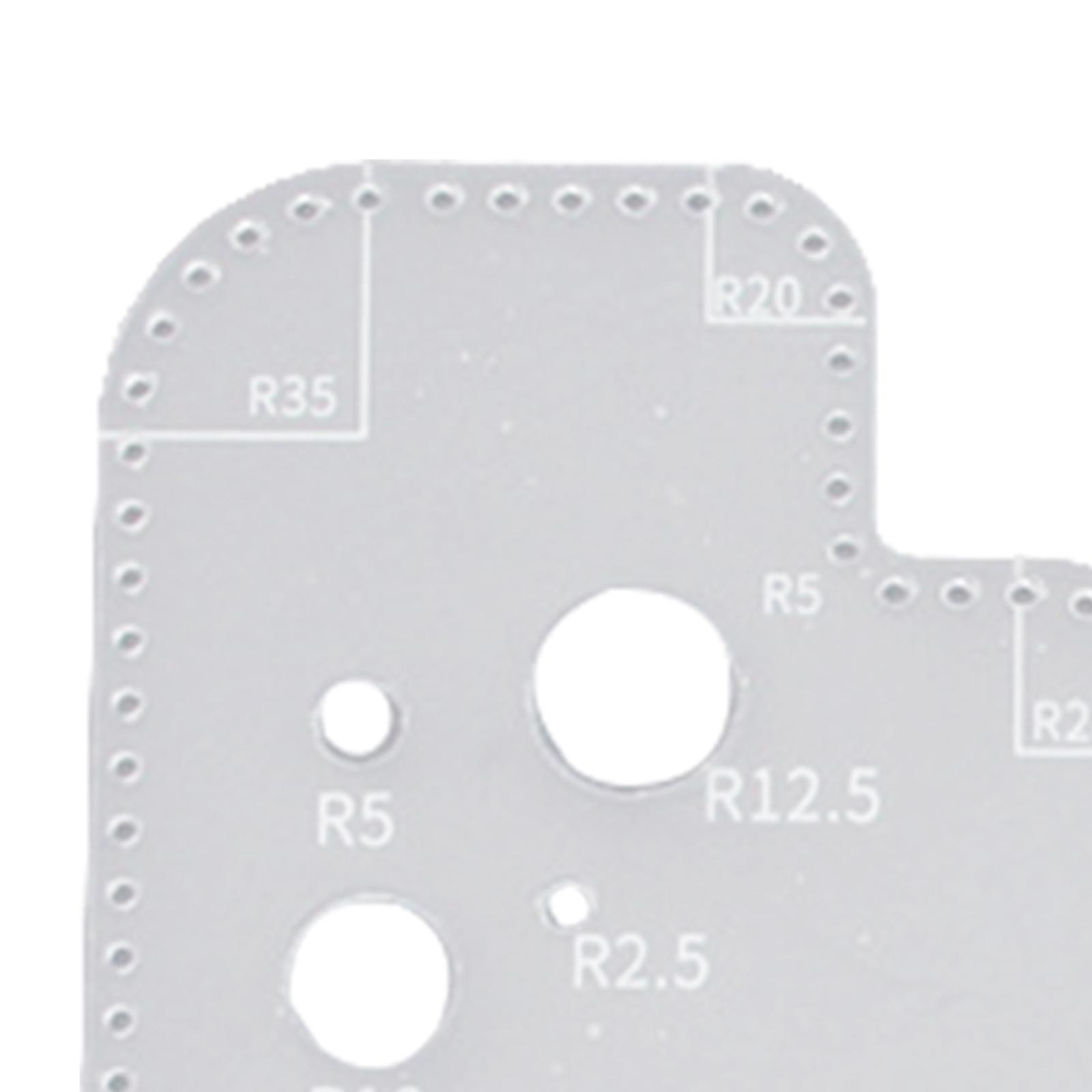 Circle Template Clear Acrylic  - Leatherwork Ruler ulasan dan harga