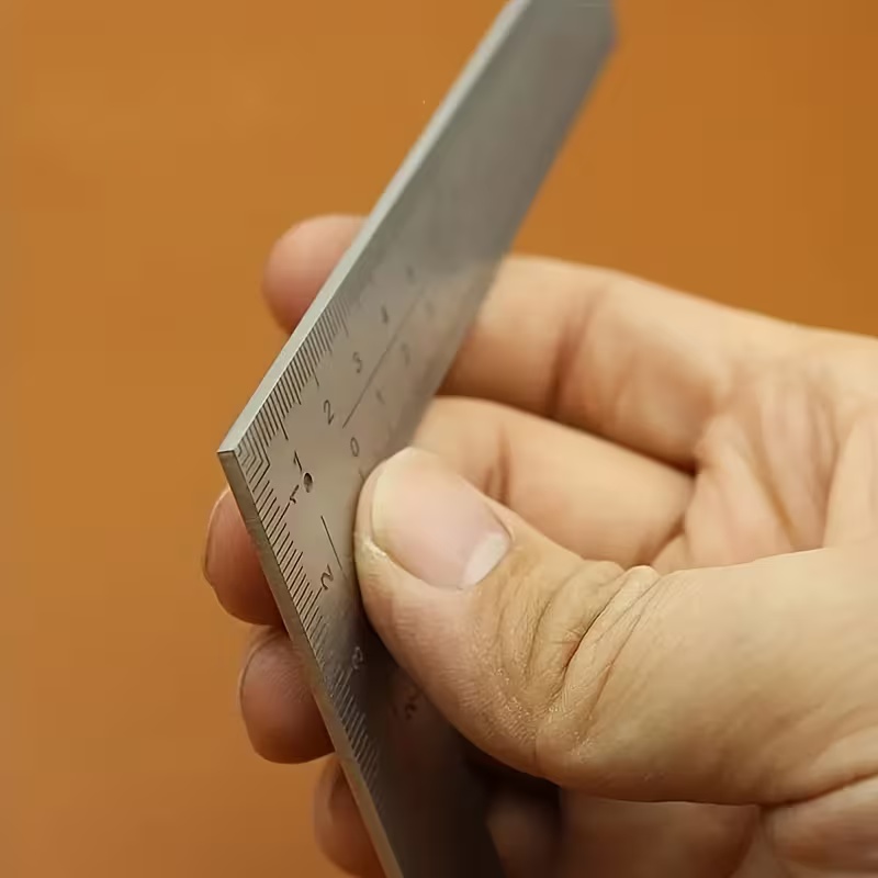 Mini L-Shaped Stainless Steel  - Leatherwork Ruler ulasan dan harga
