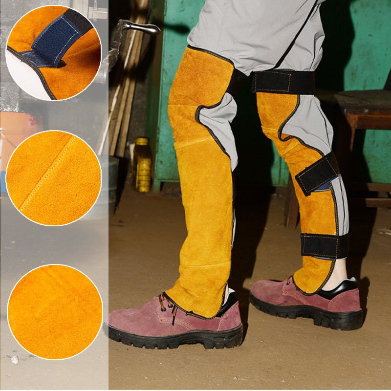 2Pcs Welding Work Knee Protect - Leather Work Knee Pads ulasan dan harga