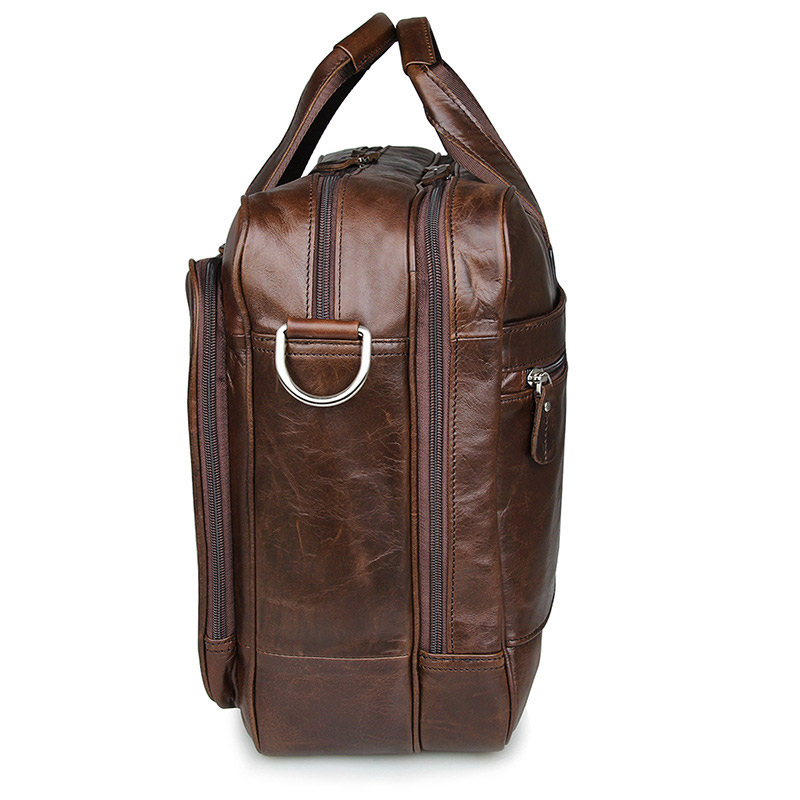 LACHIOUR Genuine Leather Men B - Leather Work Bag ulasan dan harga