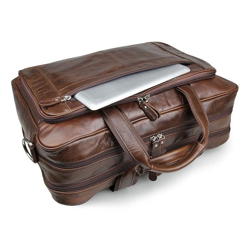 LACHIOUR Genuine Leather Men B - Leather Work Bag ulasan dan harga