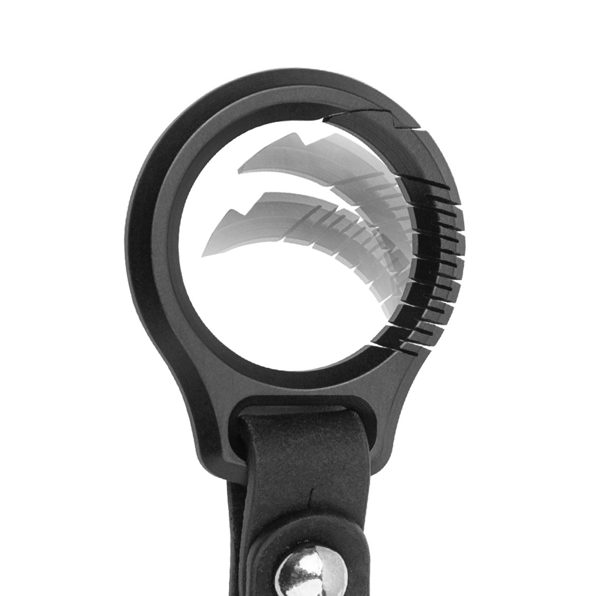 Black Titanium Key Chain Luxur - Leatherwork Ruler ulasan dan harga