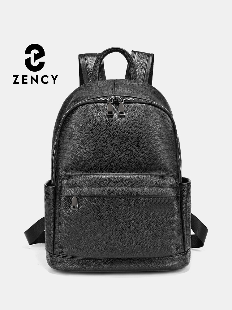 Zency Men Backpack Cow Leather - Leather Work Rucksack Mens ulasan dan harga